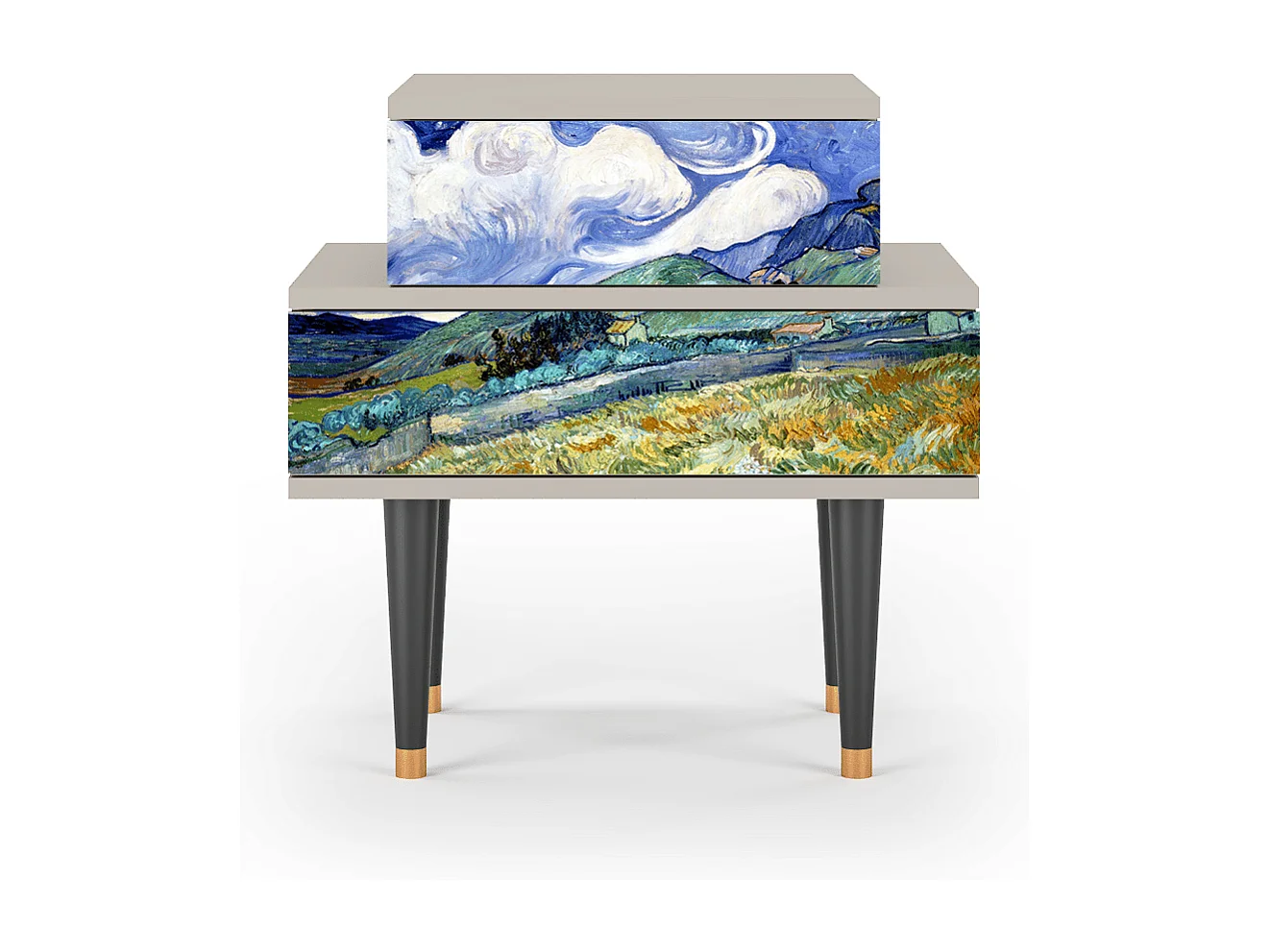 Table de nuit - 58х58х41 cm - NS1 - Landscape, Sable