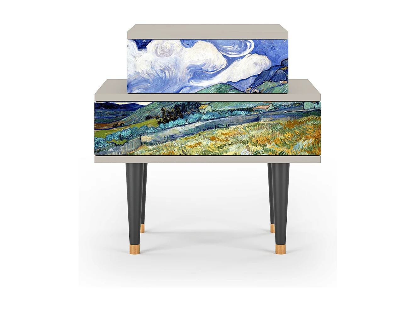 Table de nuit - 58х58х41 cm - NS1 - Landscape, Sable