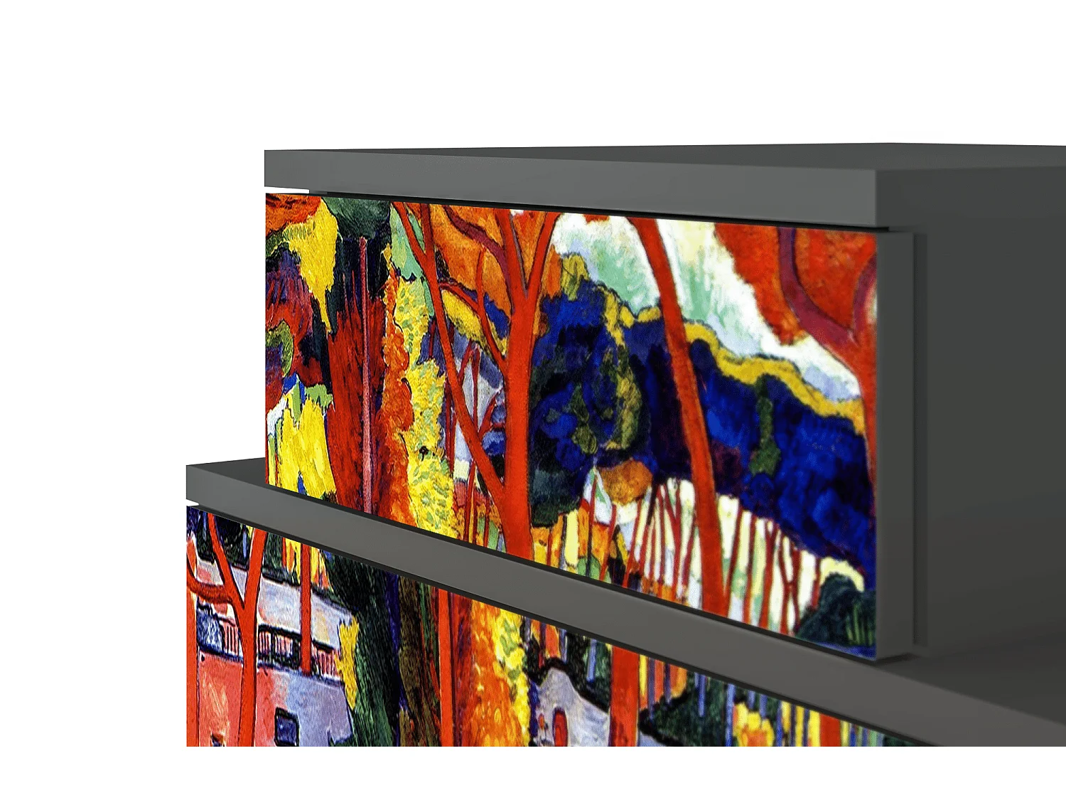 Nachttisch - 58х58х41 cm - NS1 - The Turning Road, Anthrazit