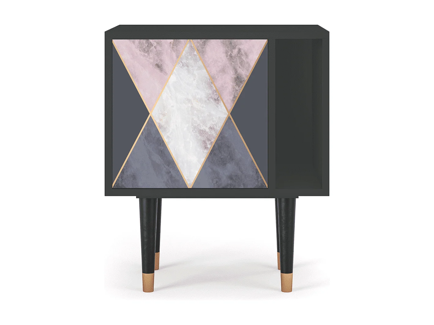 Nachttisch - 57х69х48 cm - S2 - Ideal Harmony, Anthrazit