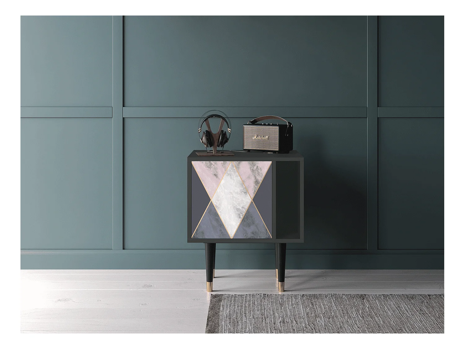 Table de nuit - 57х69х48 cm - S2 - Ideal Harmony, Anthracite