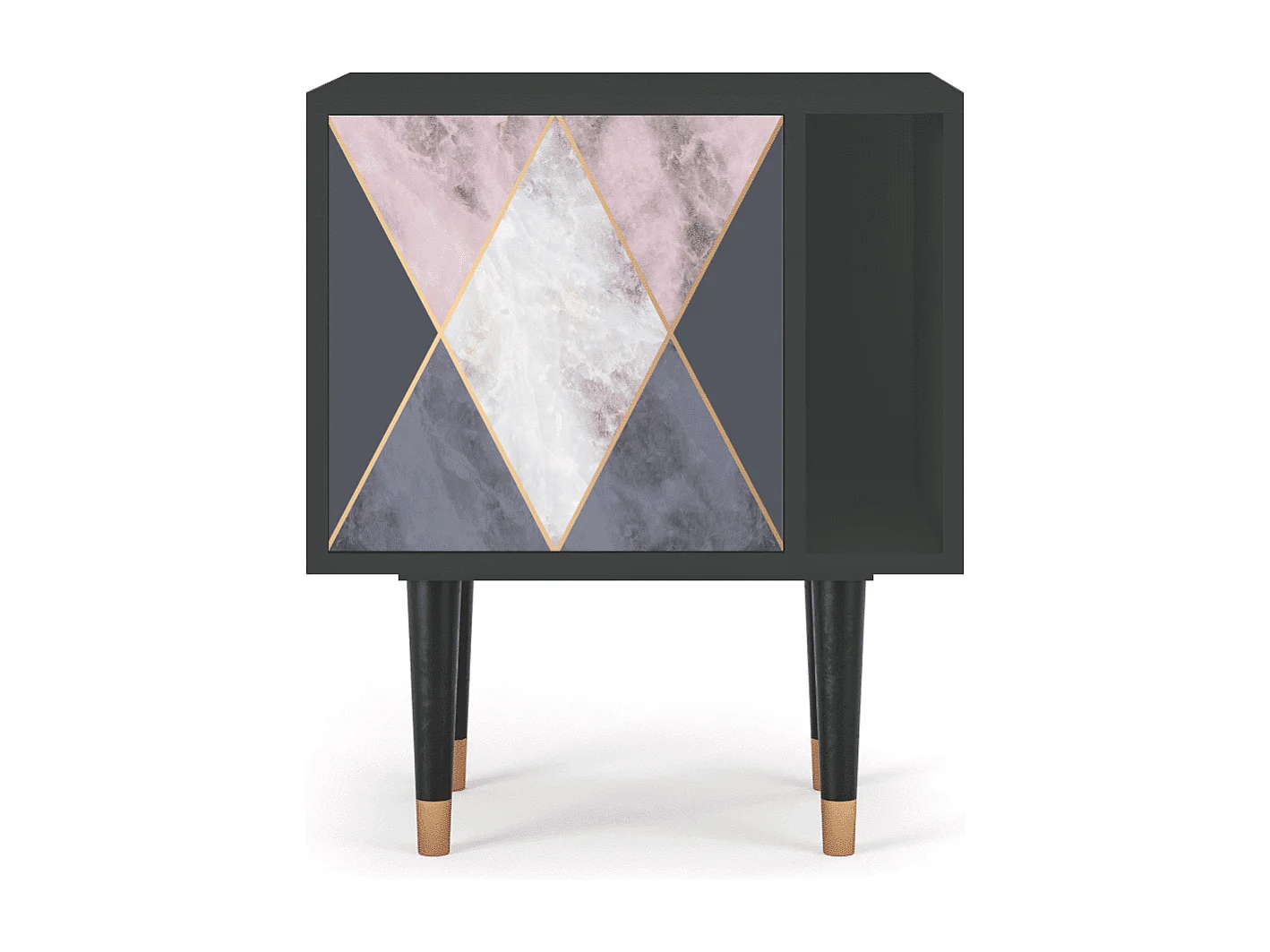 Table de nuit - 57х69х48 cm - S2 - Ideal Harmony, Anthracite