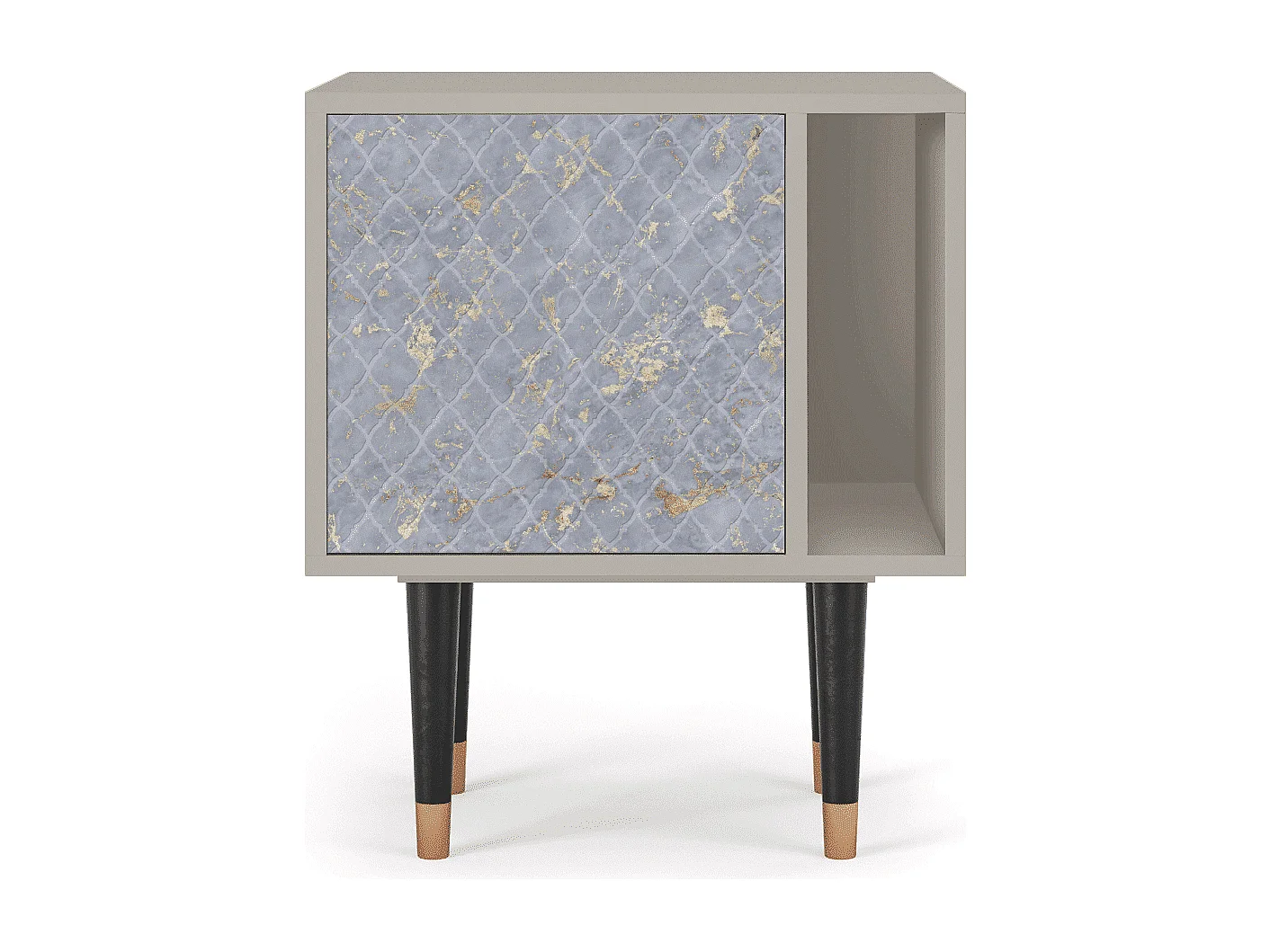 Mesita de noche - 57х69х48 cm - S2 - Golden Smoke, Arena