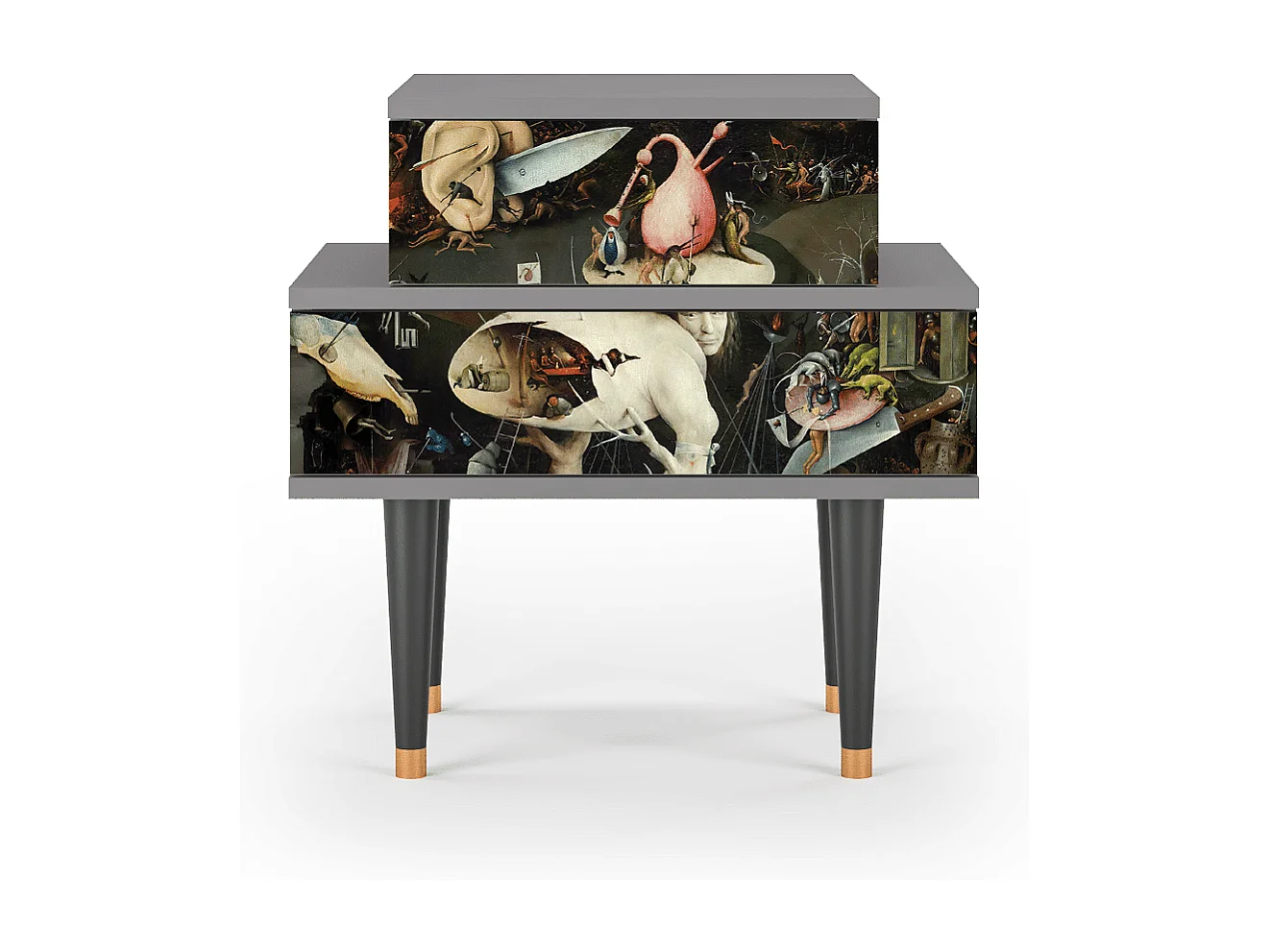 Nachtkastje - 58х58х41 cm - NS1 - The Garden 2, Grijs