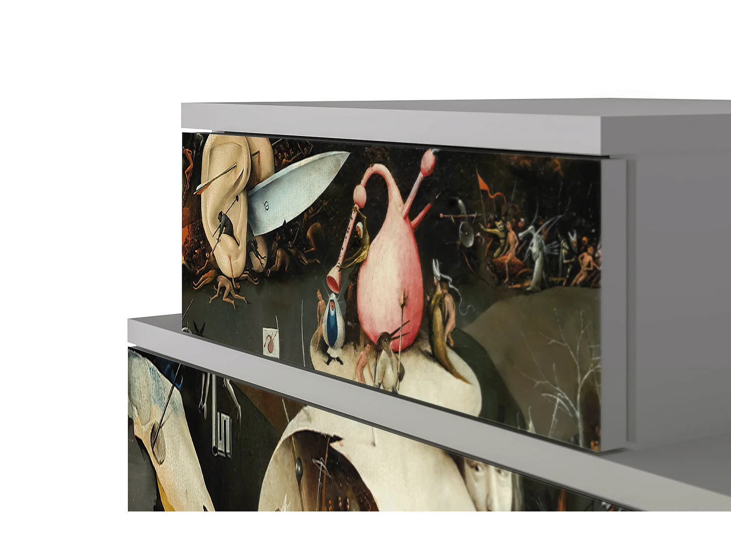 Table de nuit - 58х58х41 cm - NS1 - The Garden 2, Gris