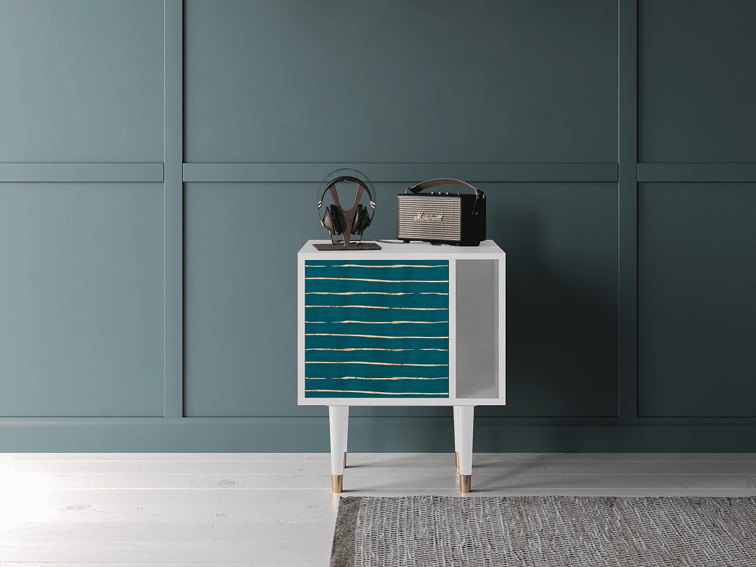 Nachttisch - 57х69х48 cm - S2 - Ocean Drive, Weiß