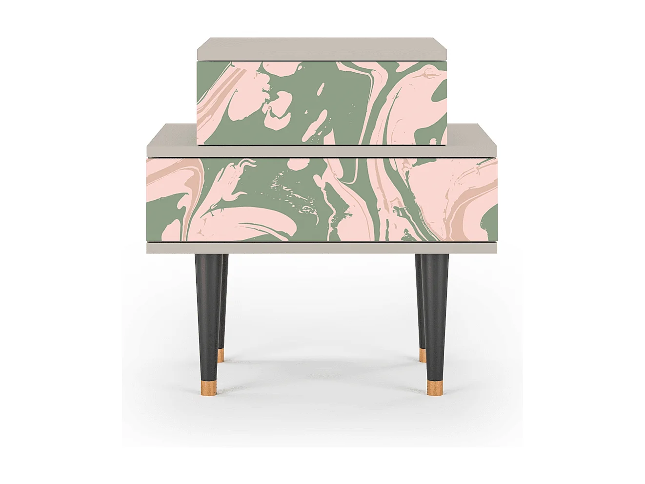 Table de nuit - 58х58х41 cm - NS1 - Aquarelle, Sable