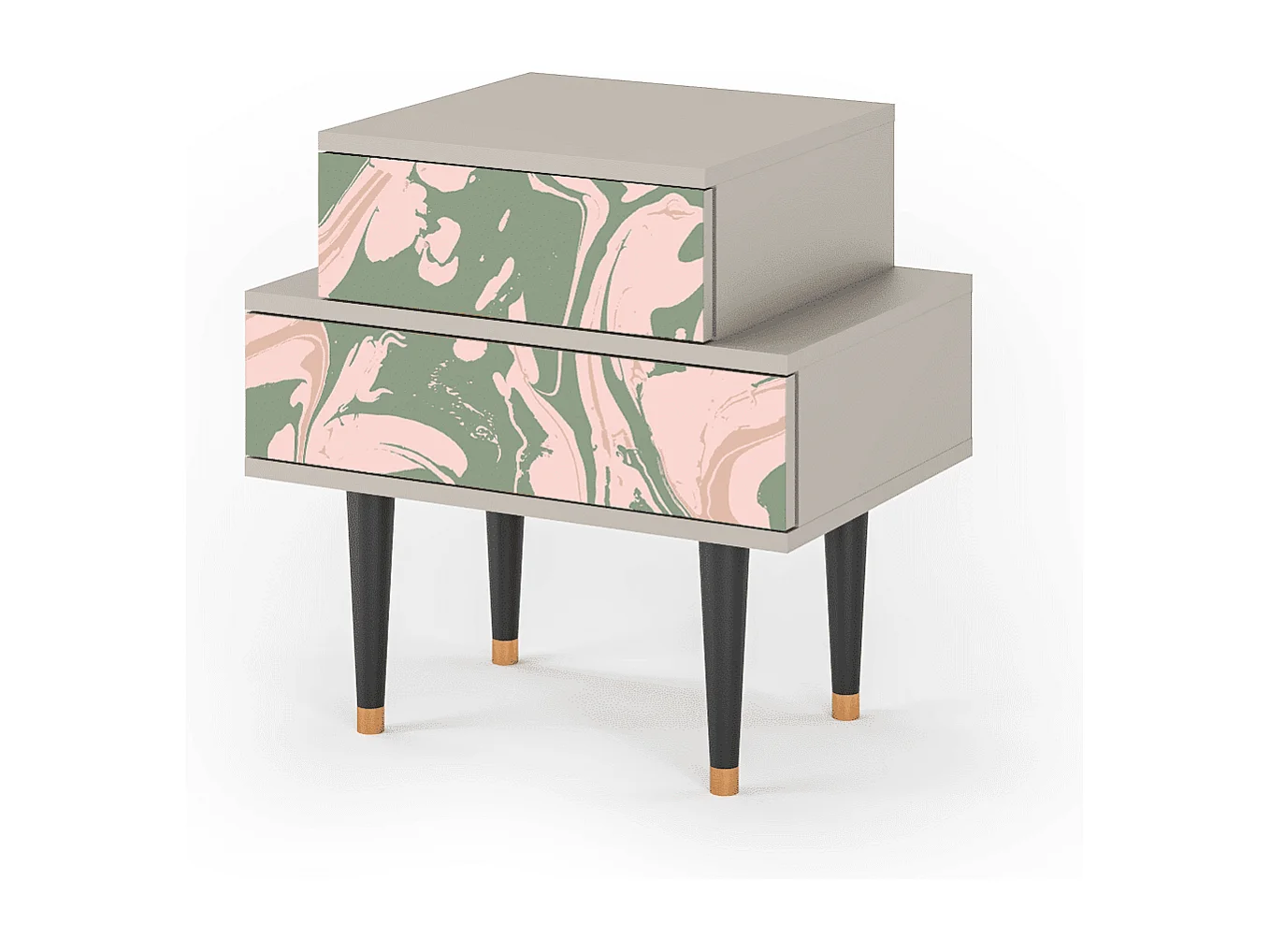 Table de nuit - 58х58х41 cm - NS1 - Aquarelle, Sable