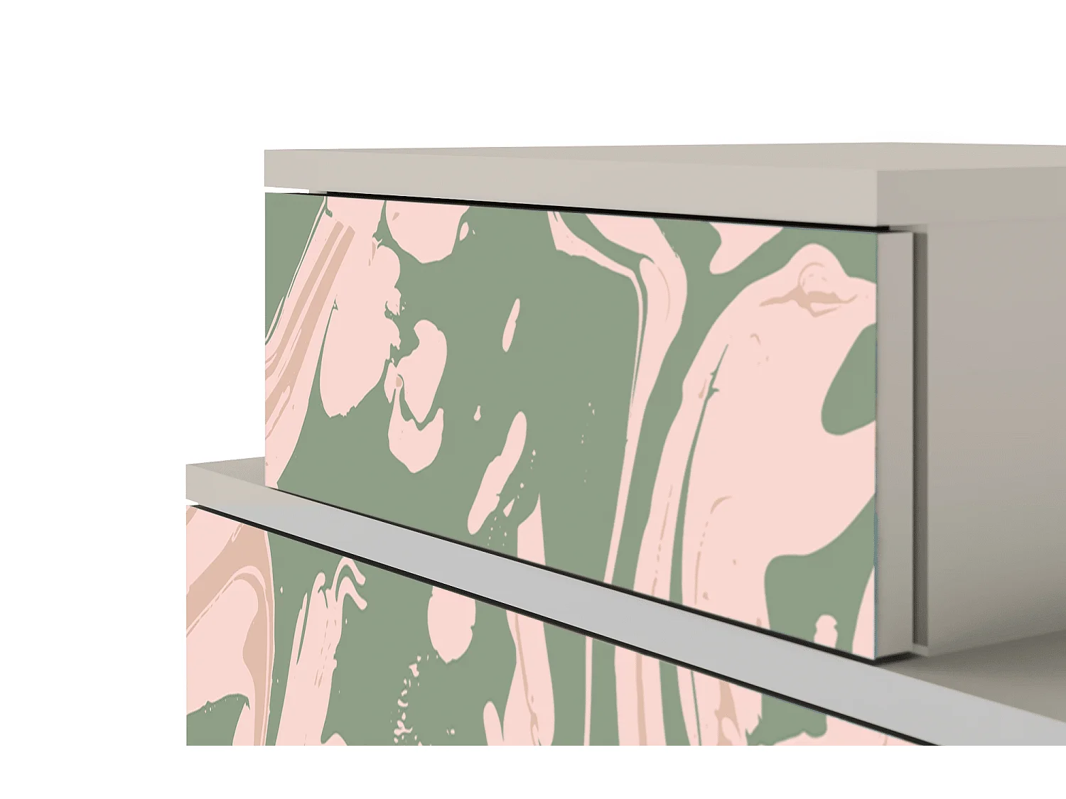 Table de nuit - 58х58х41 cm - NS1 - Aquarelle, Sable