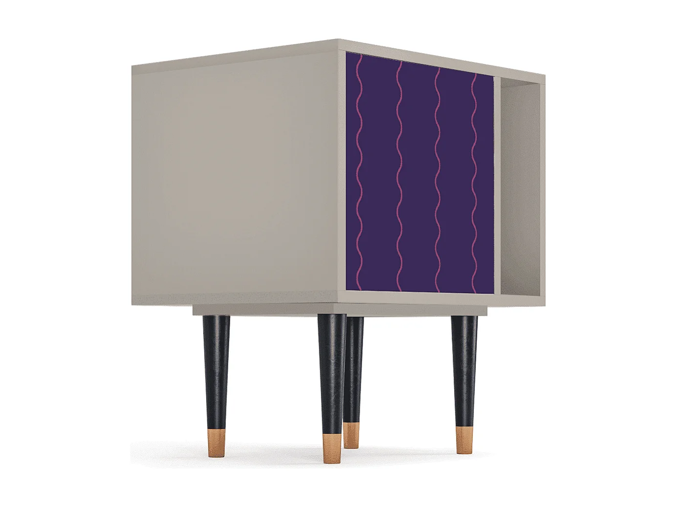 Table de nuit - 57х69х48 cm - S2 - Grape Maccaroni, Sable
