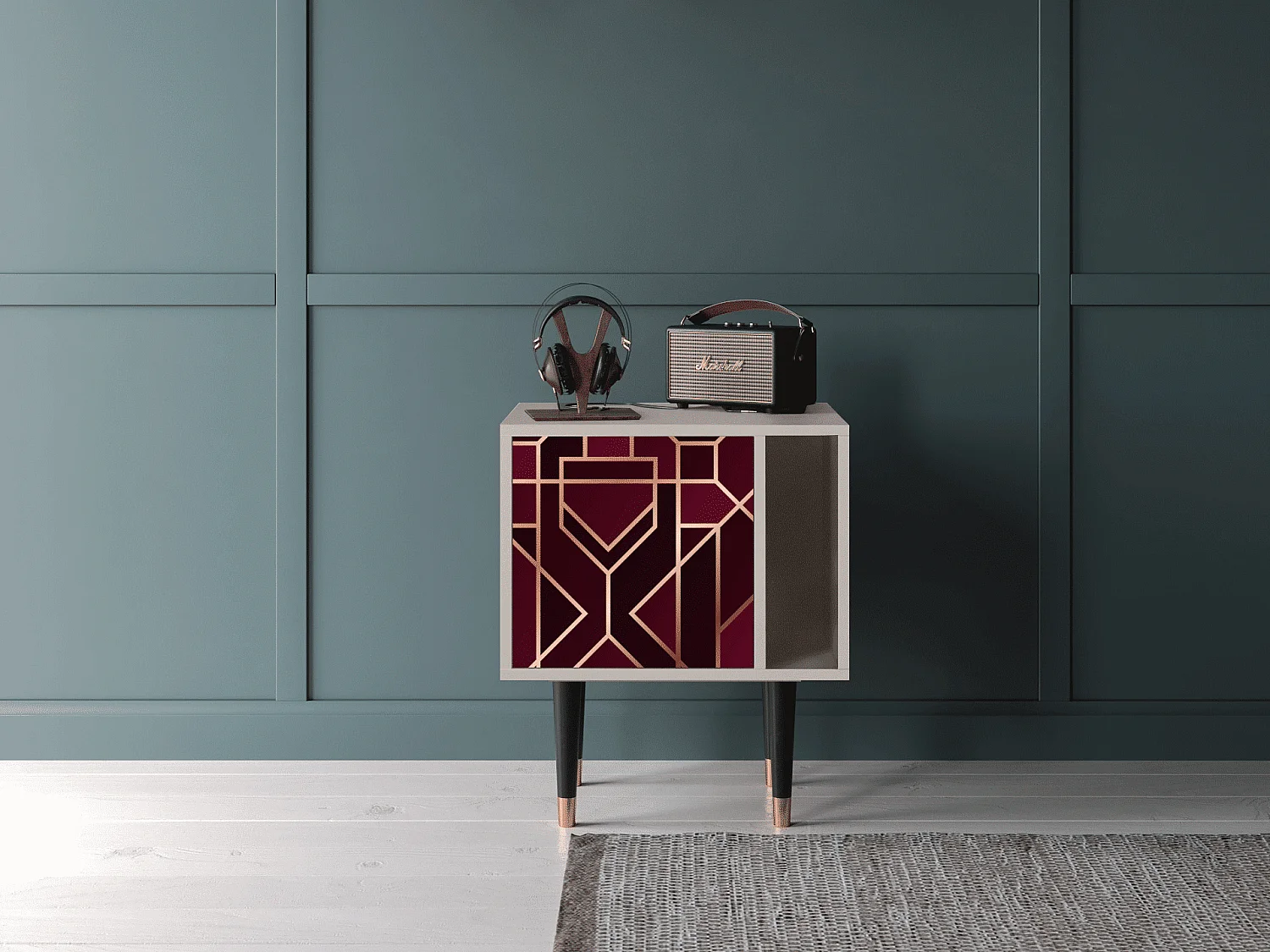 Nachtkastje - 57х69х48 cm - S2 - Burgundy Jewelery, Zand