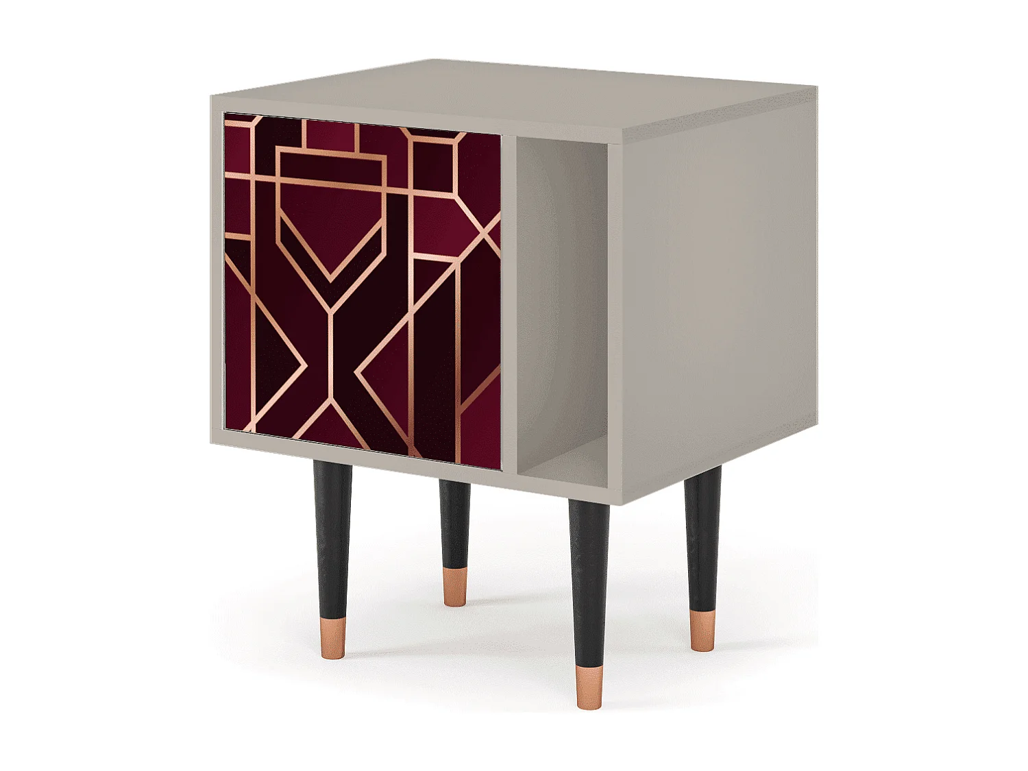 Table de nuit - 57х69х48 cm - S2 - Burgundy Jewelery, Sable