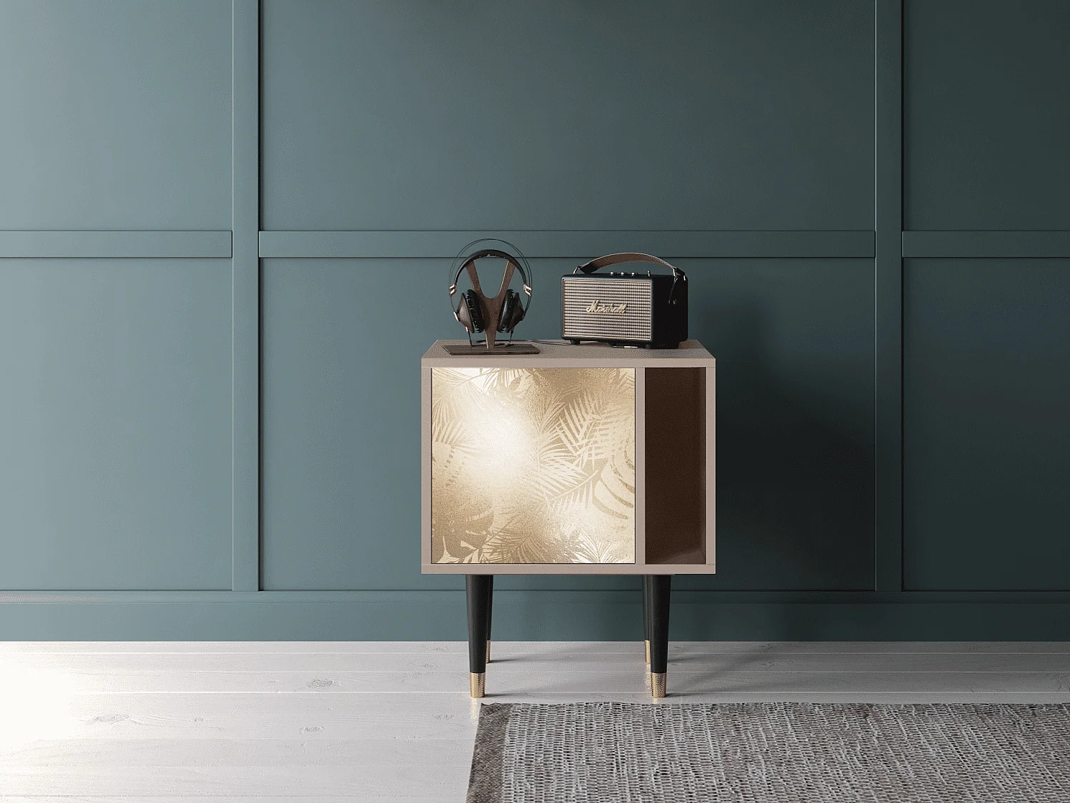 Table de nuit - 57х69х48 cm - S2 - Plant of the Dessert, Latte