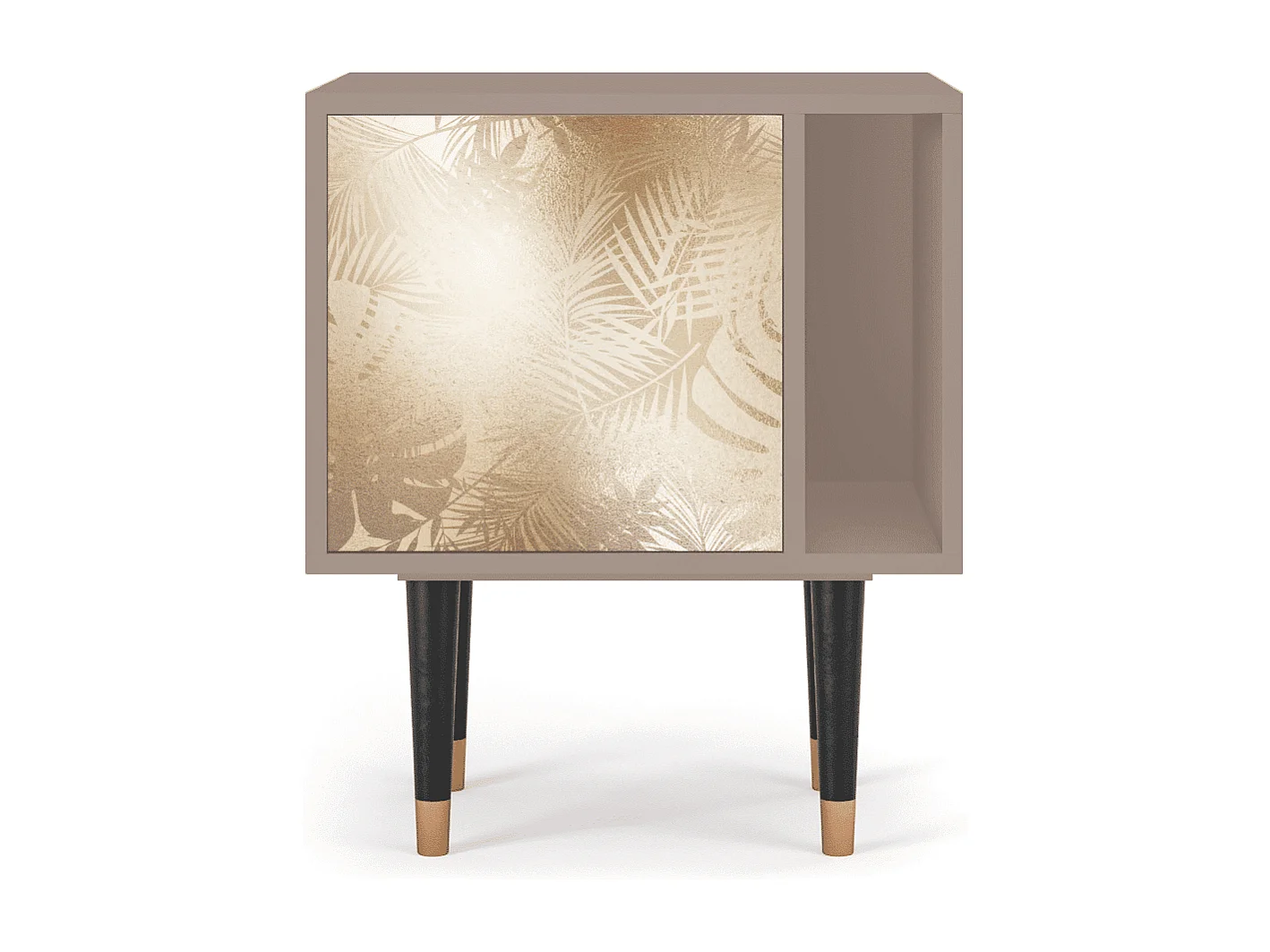 Stolik nocny - 57х69х48 cm - S2 - Plant of the Dessert, Latte