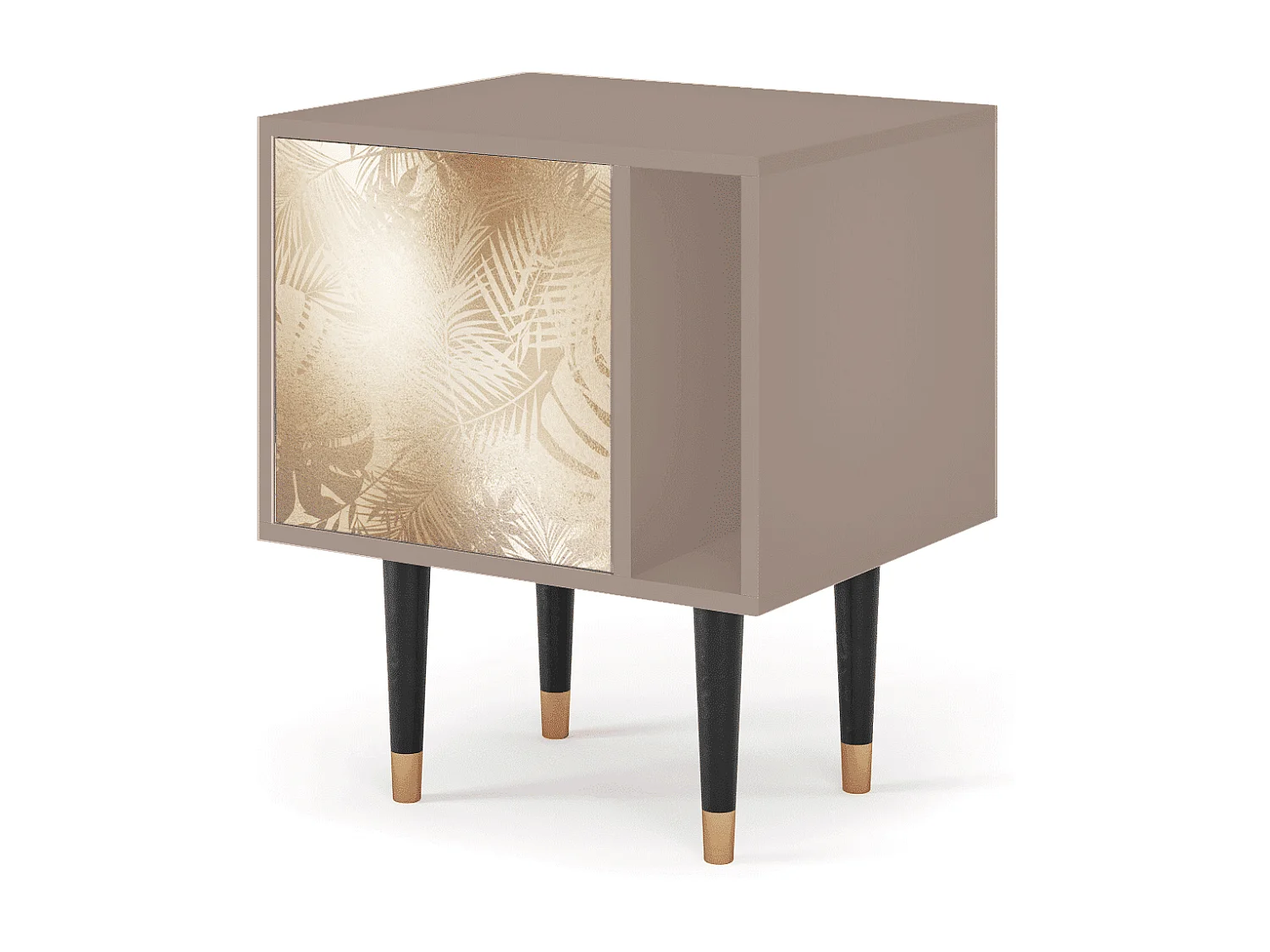 Stolik nocny - 57х69х48 cm - S2 - Plant of the Dessert, Latte