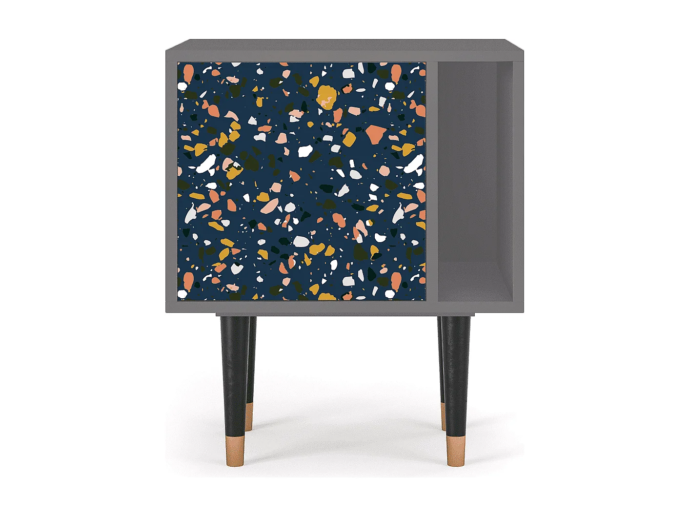 Comodino - 57х69х48 cm - S2 - Night Sky Langhterns, Grigio