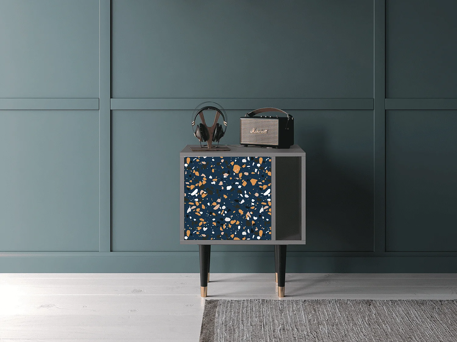 Table de nuit - 57х69х48 cm - S2 - Night Sky Langhterns, Gris