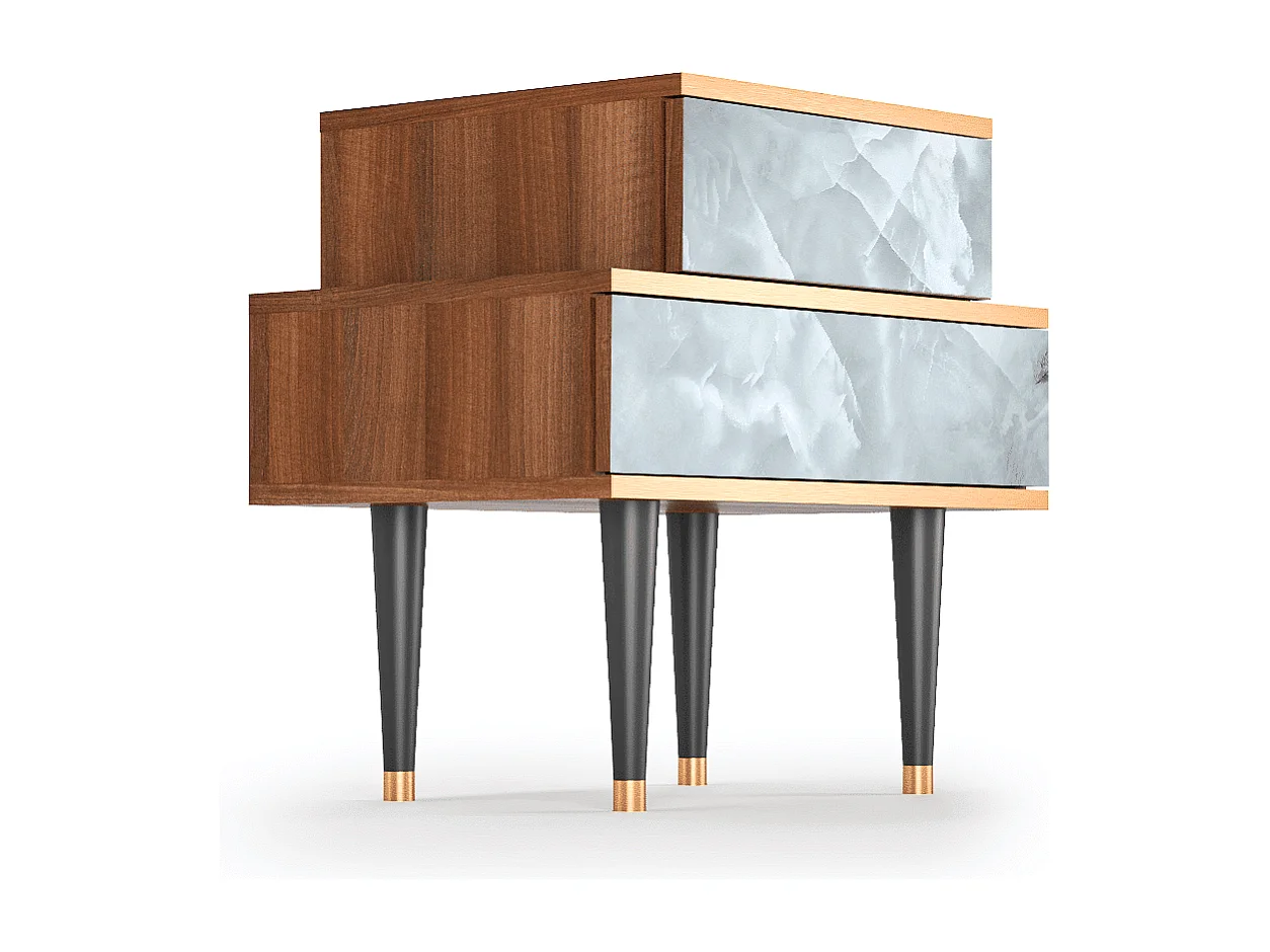 Table de nuit - 58х58х41 cm - NS1 - The Onyx, Noyer