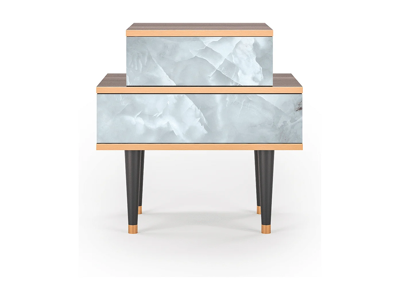 Table de nuit - 58х58х41 cm - NS1 - The Onyx, Noyer