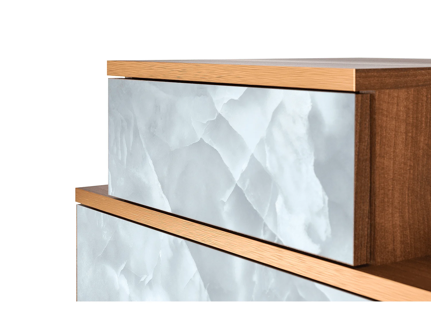 Table de nuit - 58х58х41 cm - NS1 - The Onyx, Noyer