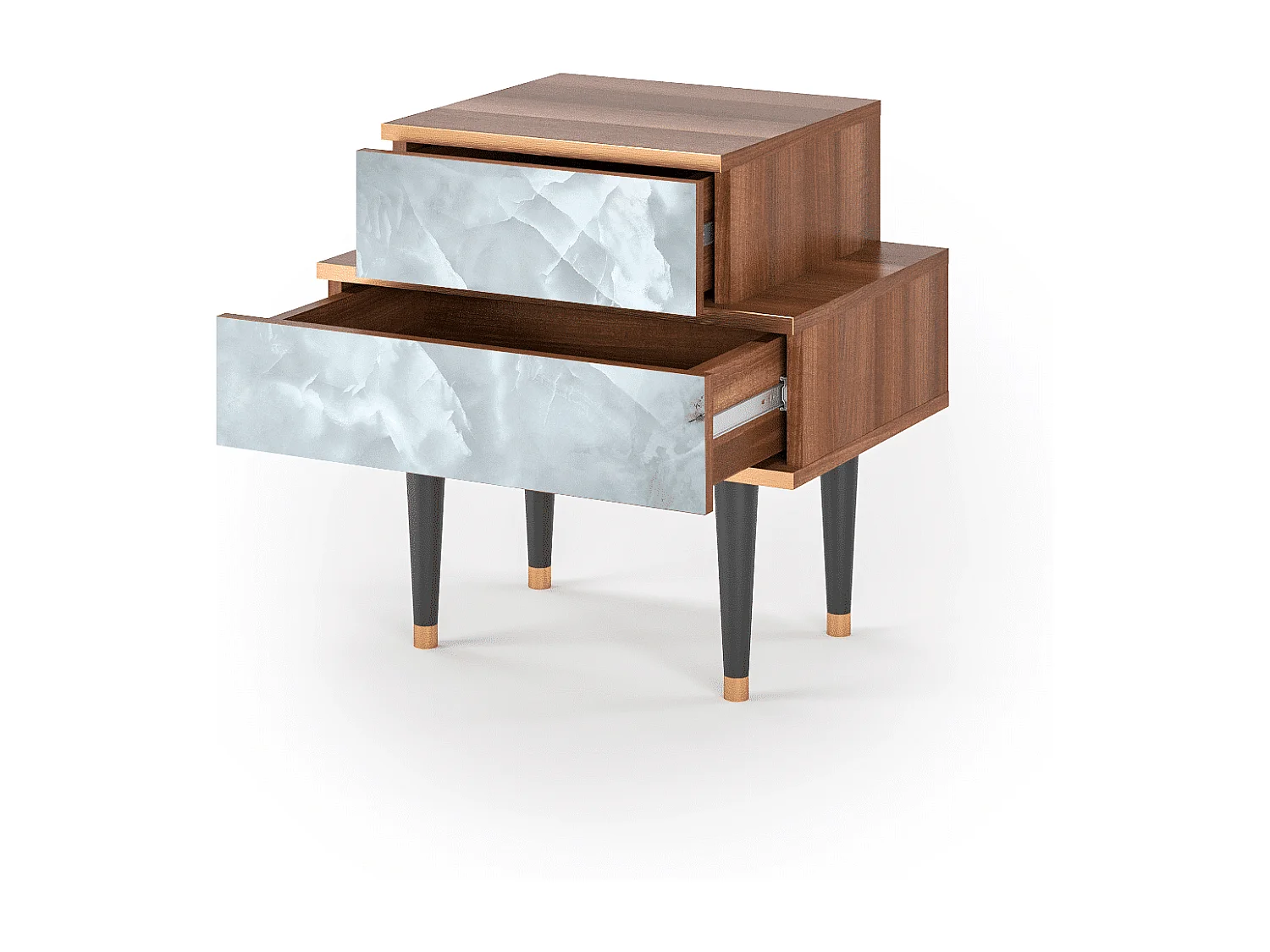 Table de nuit - 58х58х41 cm - NS1 - The Onyx, Noyer