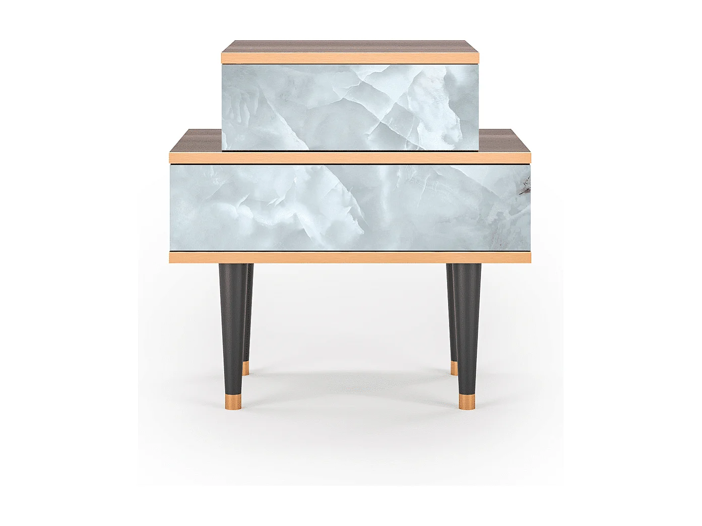 Table de nuit - 58х58х41 cm - NS1 - The Onyx, Noyer