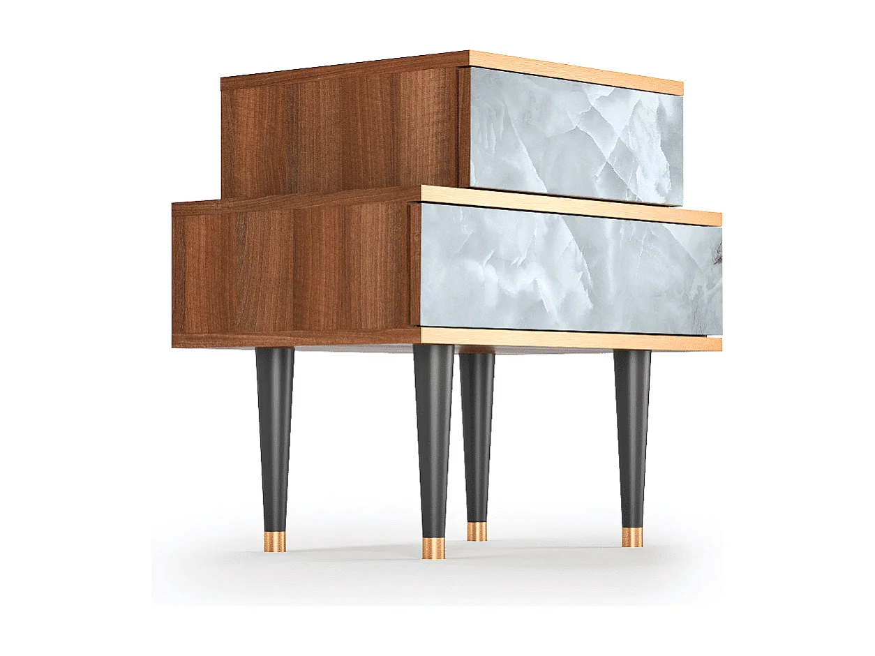 Table de nuit - 58х58х41 cm - NS1 - The Onyx, Noyer