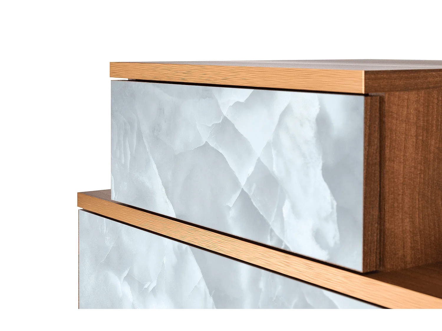 Table de nuit - 58х58х41 cm - NS1 - The Onyx, Noyer