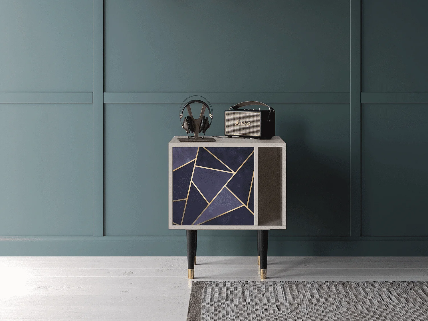 Table de nuit - 57х69х48 cm - S2 - The Amethyst, Sable