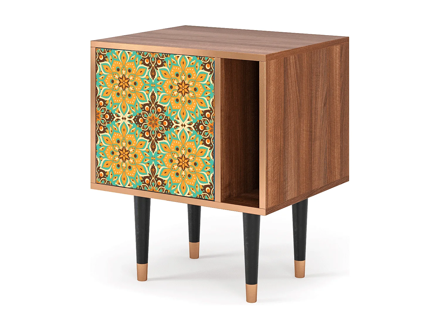 Table de nuit - 57х69х48 cm - S2 - Indian Spices, Noyer