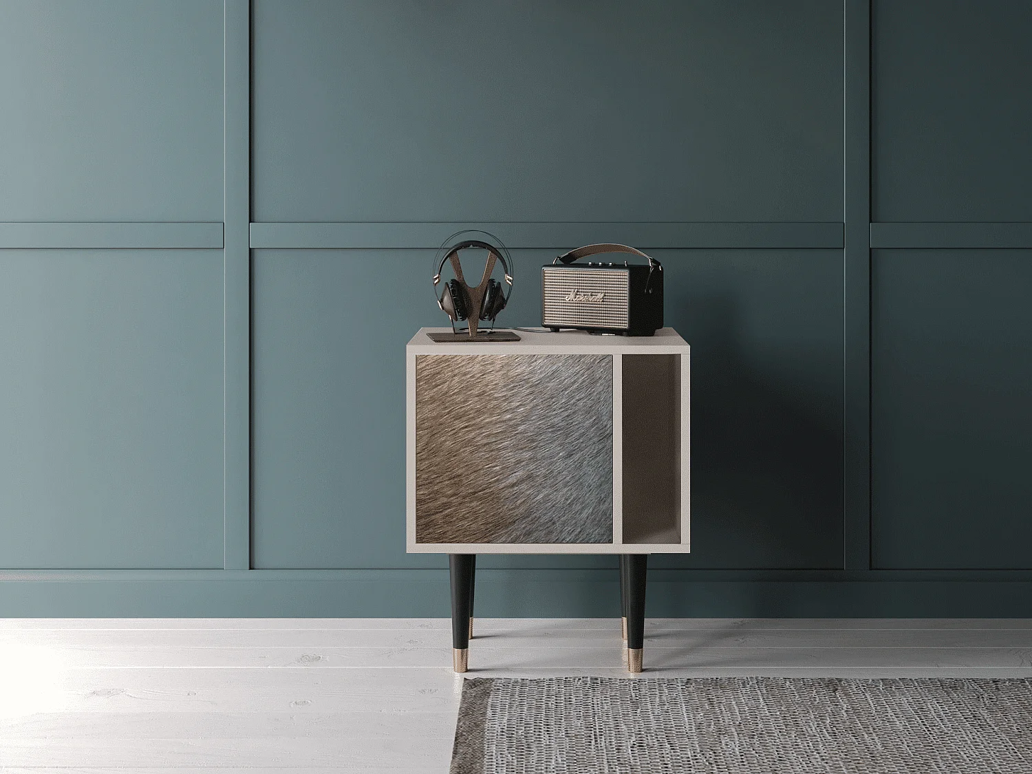 Nachtkastje - 57х69х48 cm - S2 - Peanut Hair, Zand