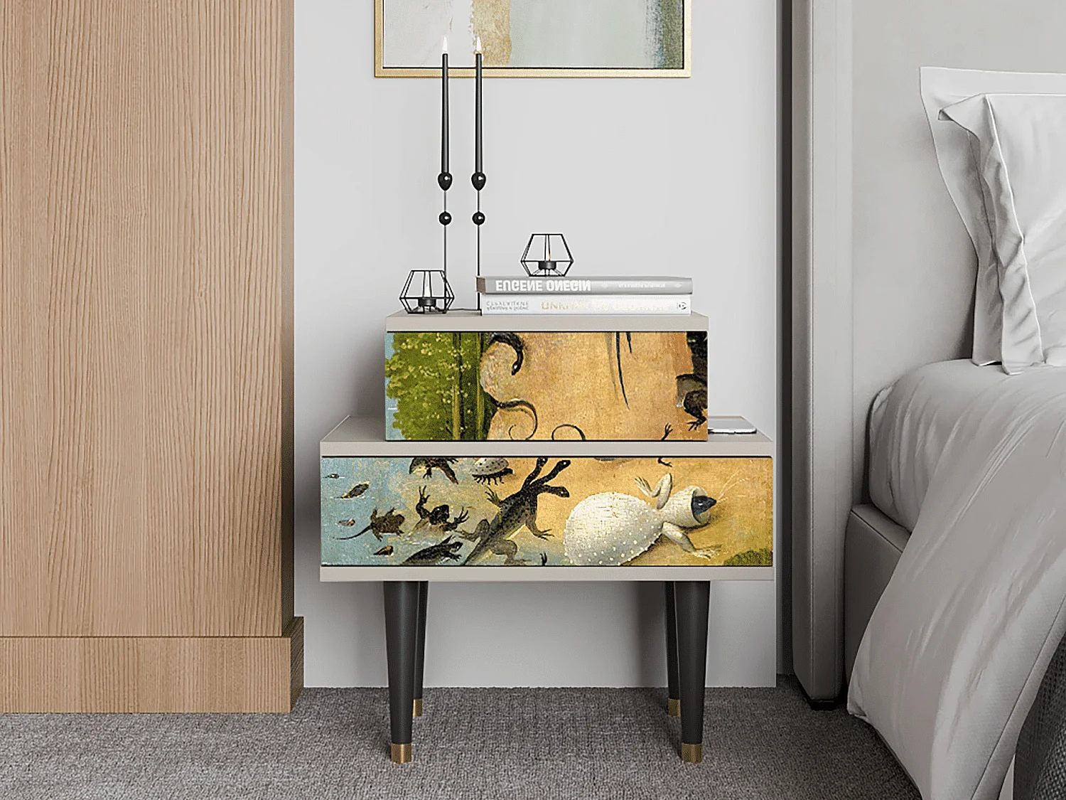 Table de nuit - 58х58х41 cm - NS1 - The Garden by Bosch, Sable