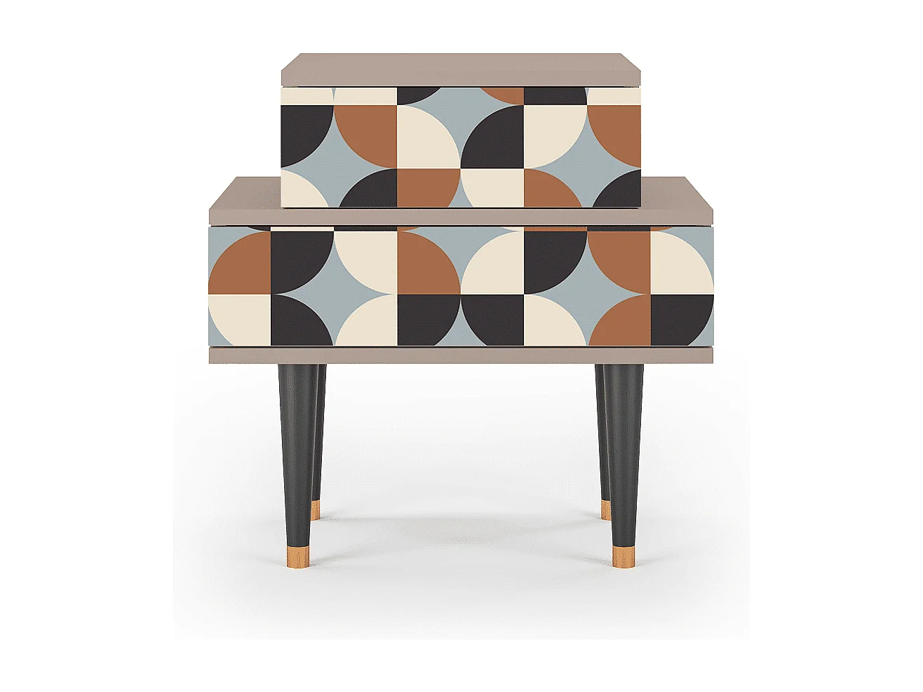 Table de nuit - 58х58х41 cm - NS1 - Brown Sensation, Latte