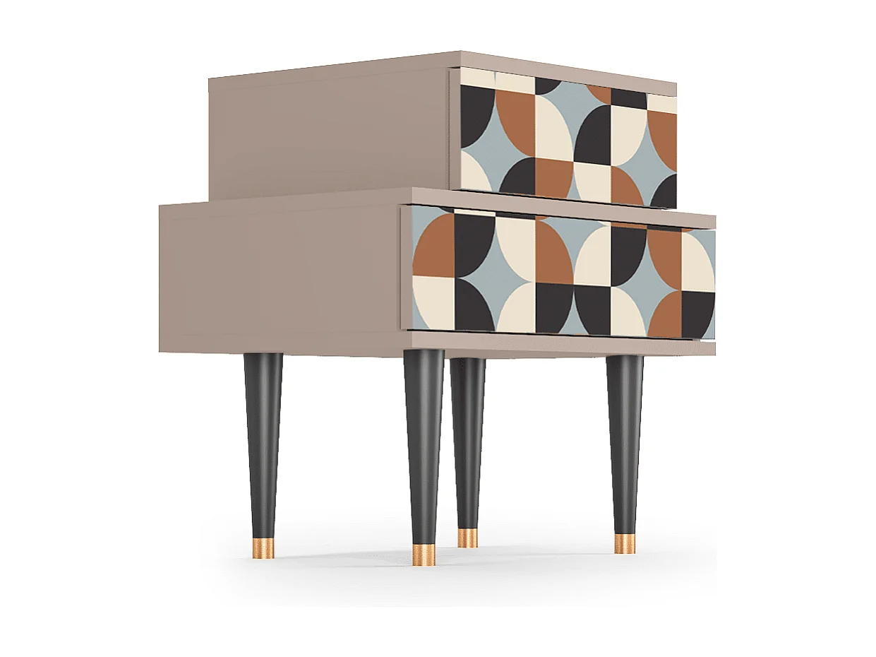 Table de nuit - 58х58х41 cm - NS1 - Brown Sensation, Latte