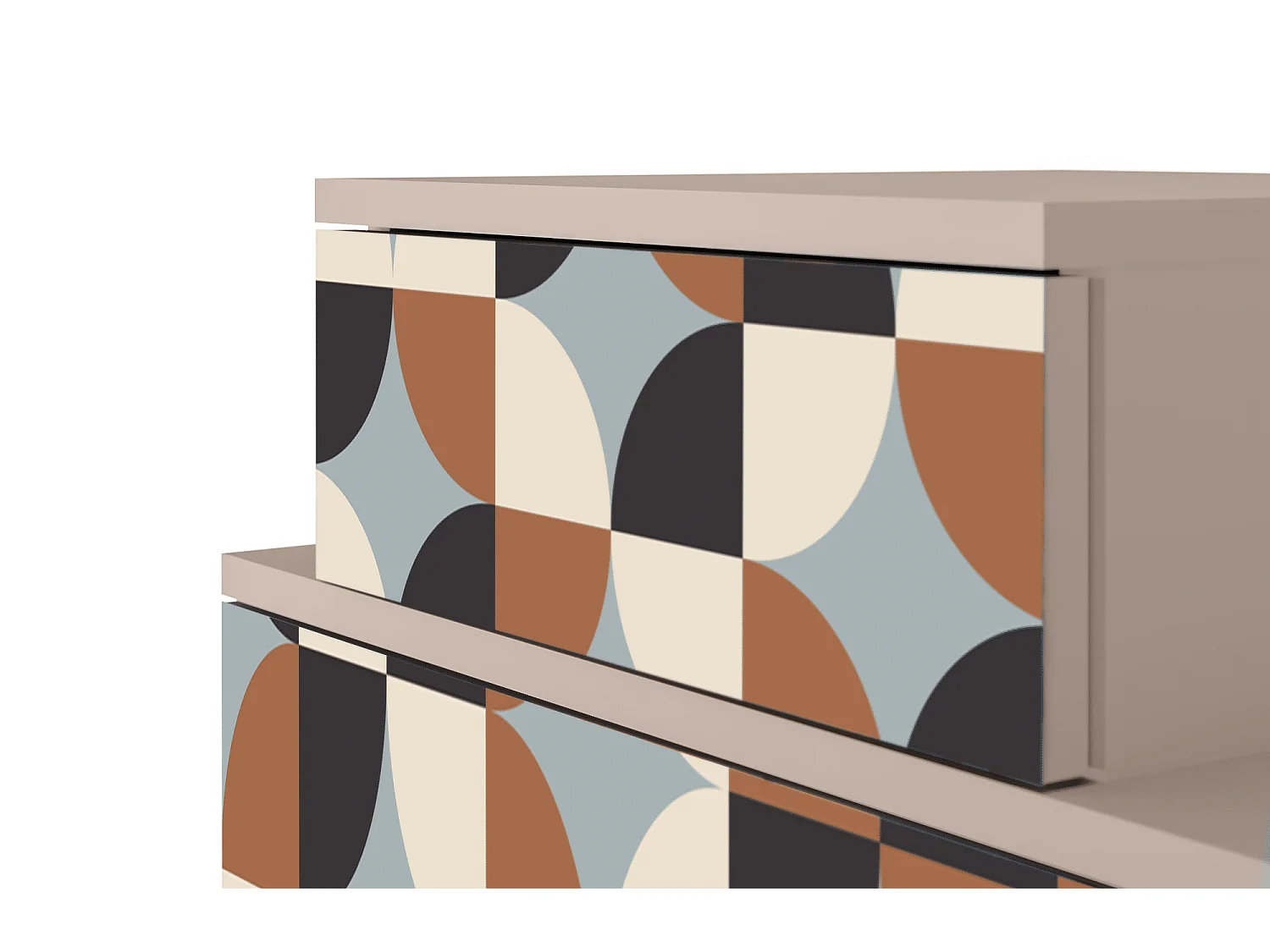 Table de nuit - 58х58х41 cm - NS1 - Brown Sensation, Latte