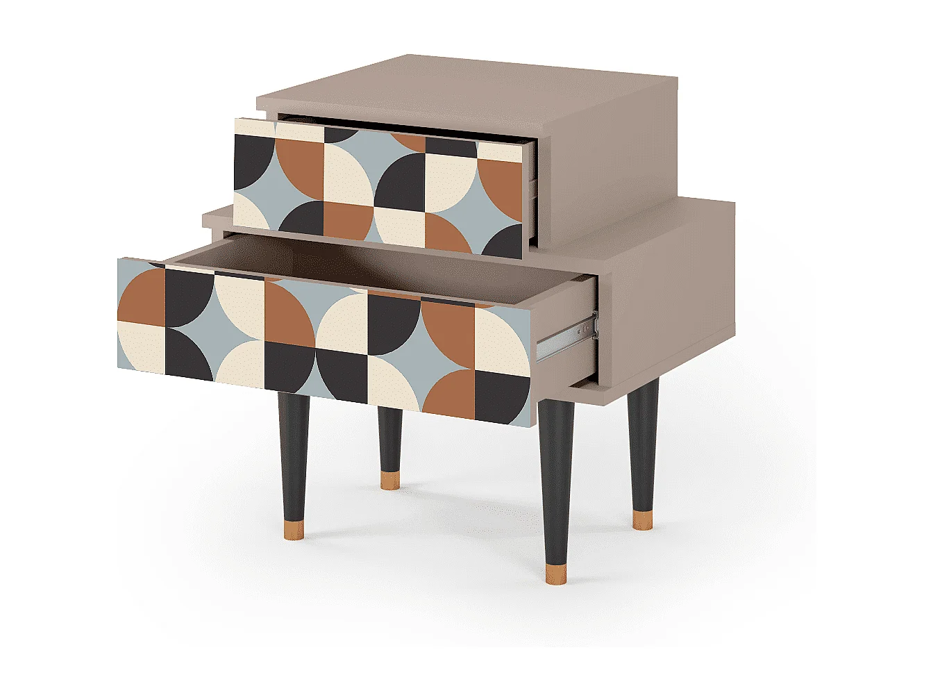 Table de nuit - 58х58х41 cm - NS1 - Brown Sensation, Latte