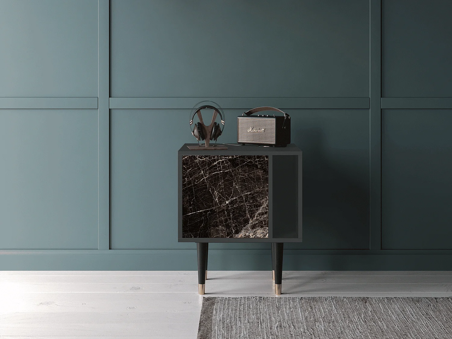 Table de nuit - 57х69х48 cm - S2 - Night Abyss, Anthracite