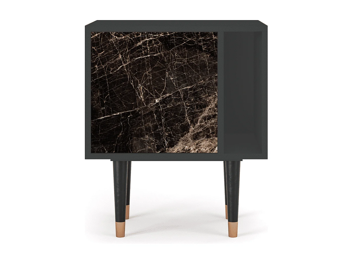 Table de nuit - 57х69х48 cm - S2 - Night Abyss, Anthracite