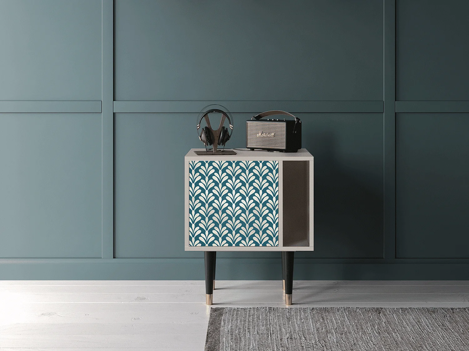 Table de nuit - 57х69х48 cm - S2 - Milky Tears, Sable