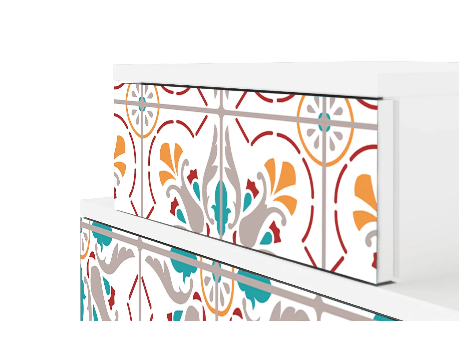 Criado-mudo - 58х58х41 cm - NS1 - Spring Ceramics, Branco