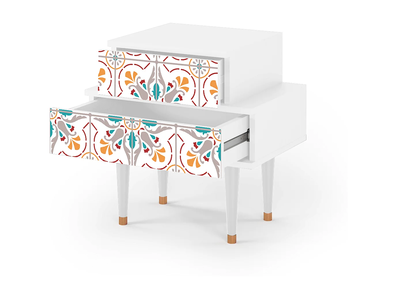 Criado-mudo - 58х58х41 cm - NS1 - Spring Ceramics, Branco