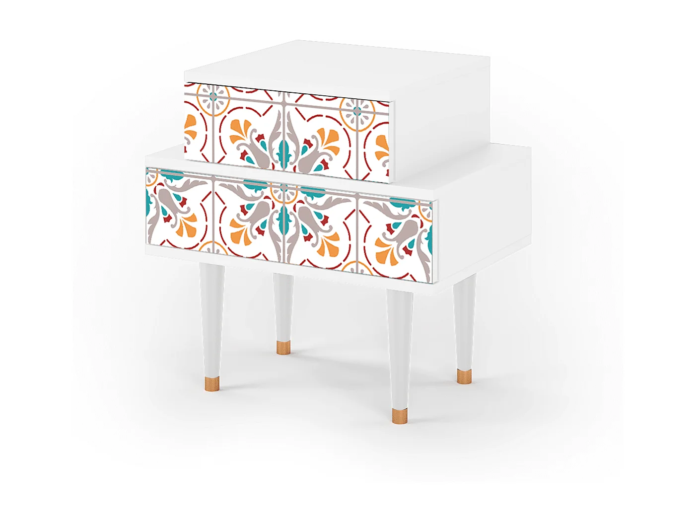 Nachttisch - 58х58х41 cm - NS1 - Spring Ceramics, Weiß