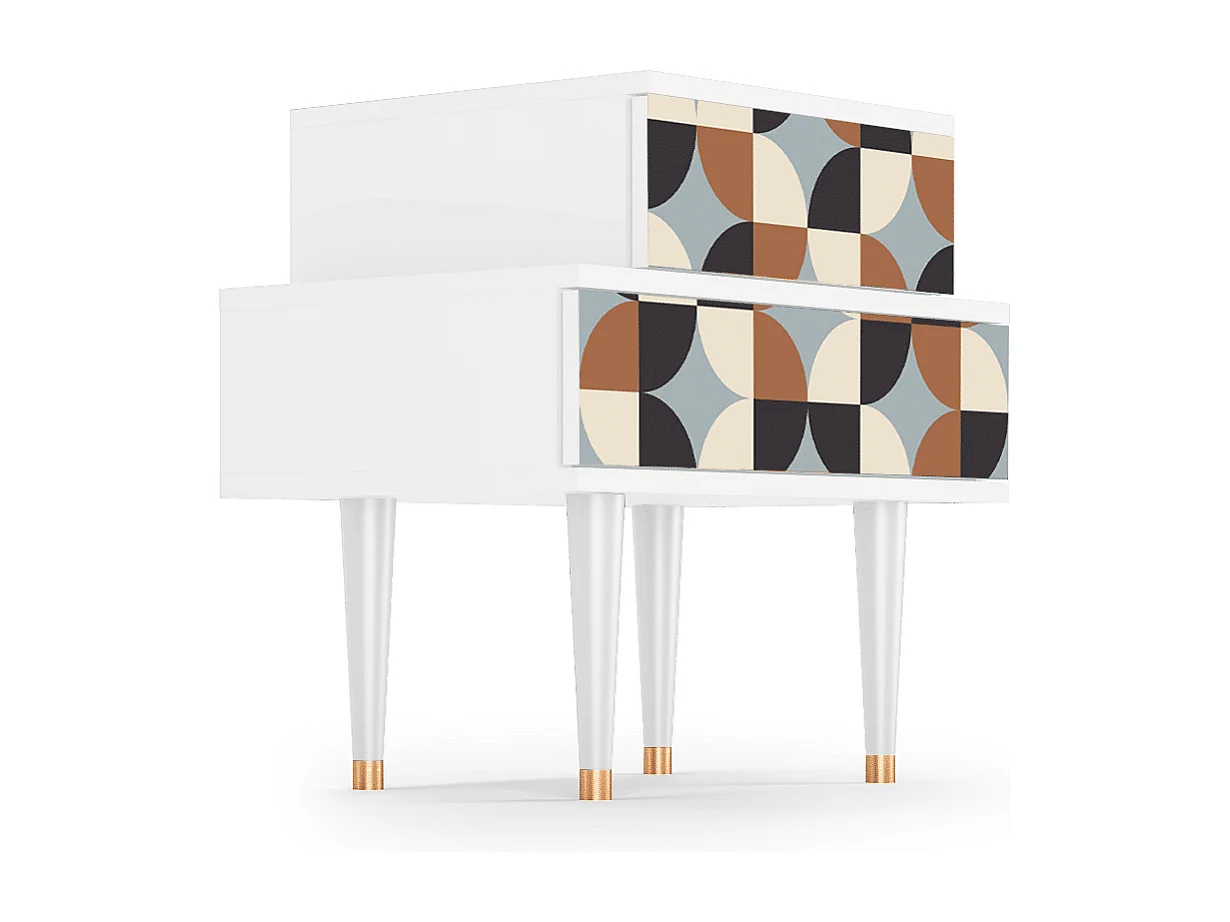 Nachttisch - 58х58х41 cm - NS1 - Spring Ceramics, Weiß