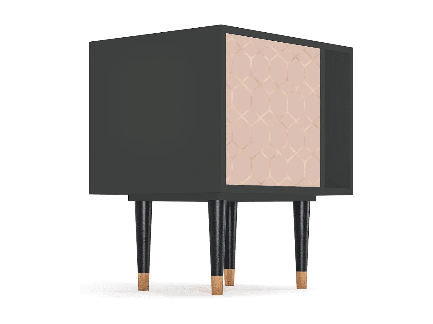 Table de nuit - 57х69х48 cm - S2 - Rose Honeycomb, Anthracite