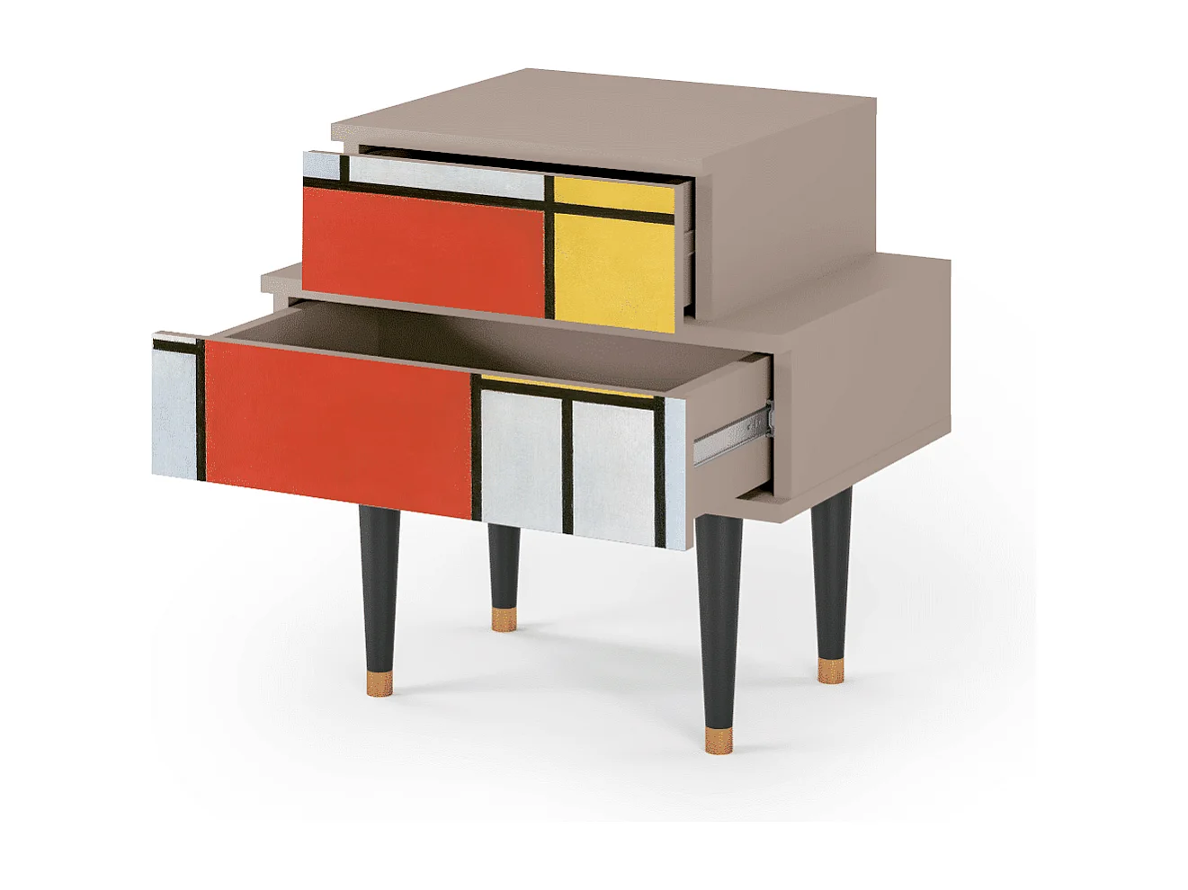 Table de nuit - 58х58х41 cm - NS1 - Composition, Latte