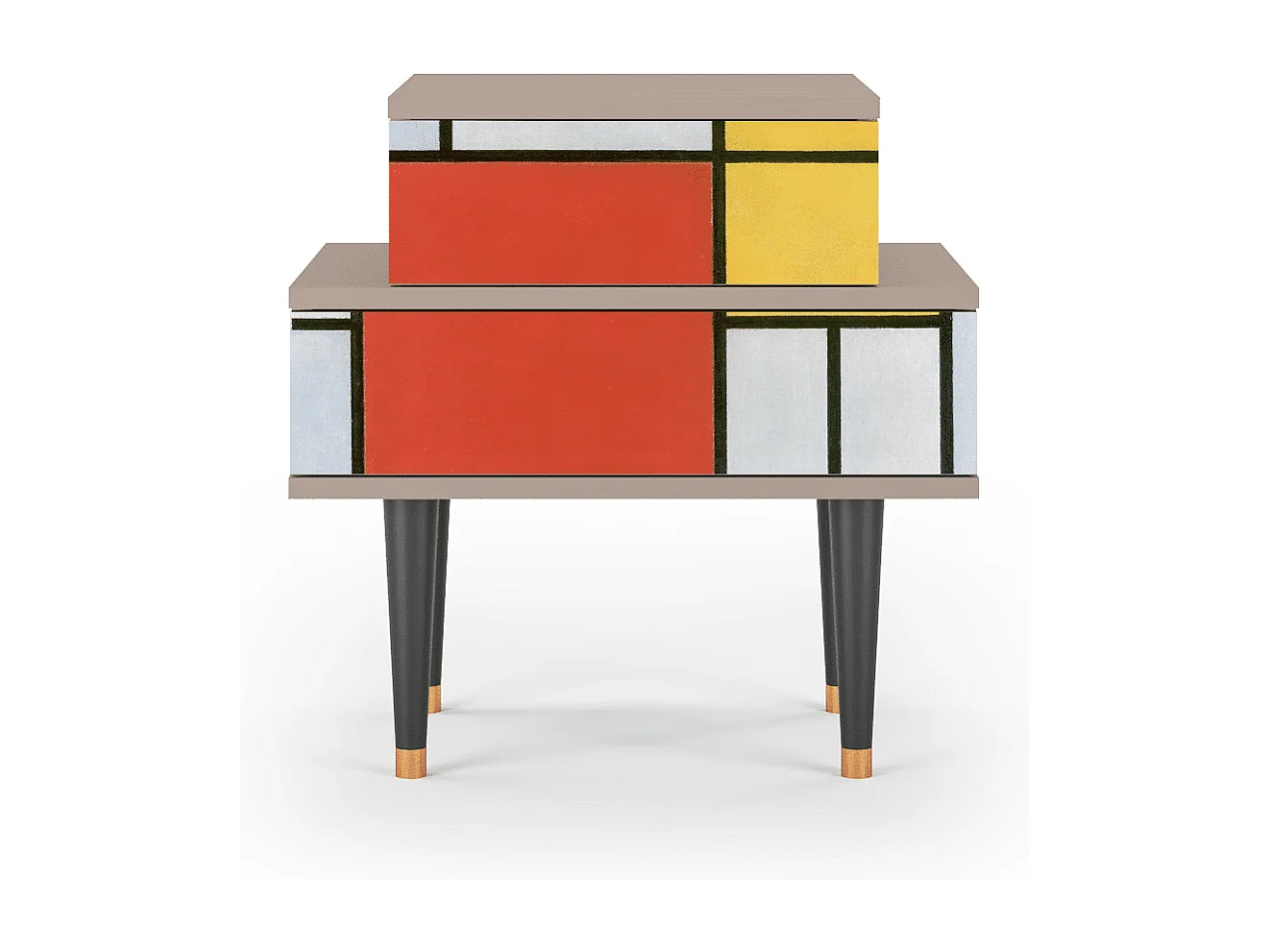 Table de nuit - 58х58х41 cm - NS1 - Composition, Latte