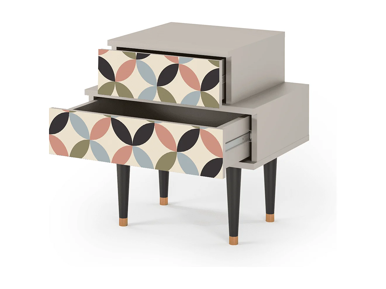 Criado-mudo - 58х58х41 cm - NS1 - Butterfly Effect, Areia