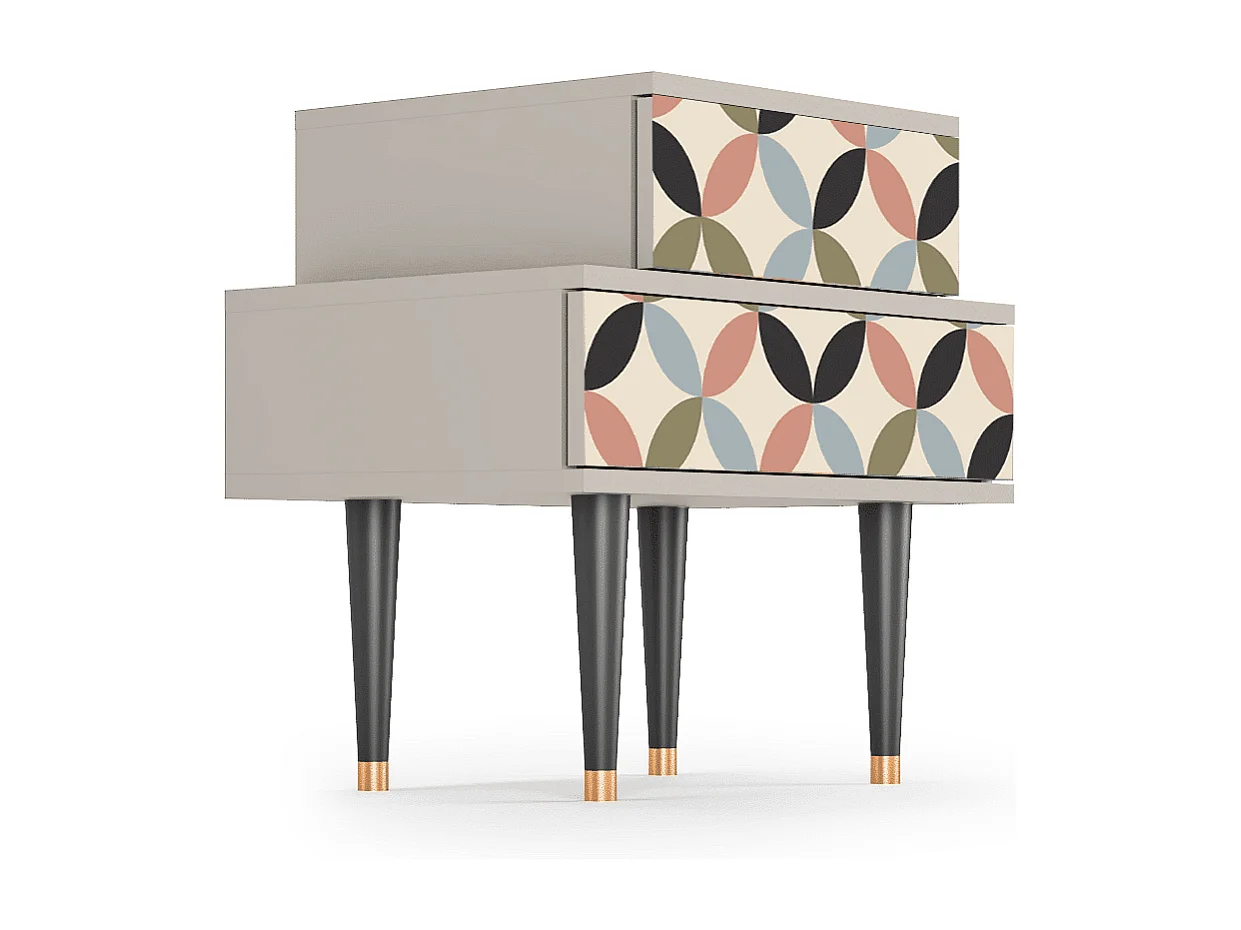 Nachtkastje - 58х58х41 cm - NS1 - Butterfly Effect, Zand