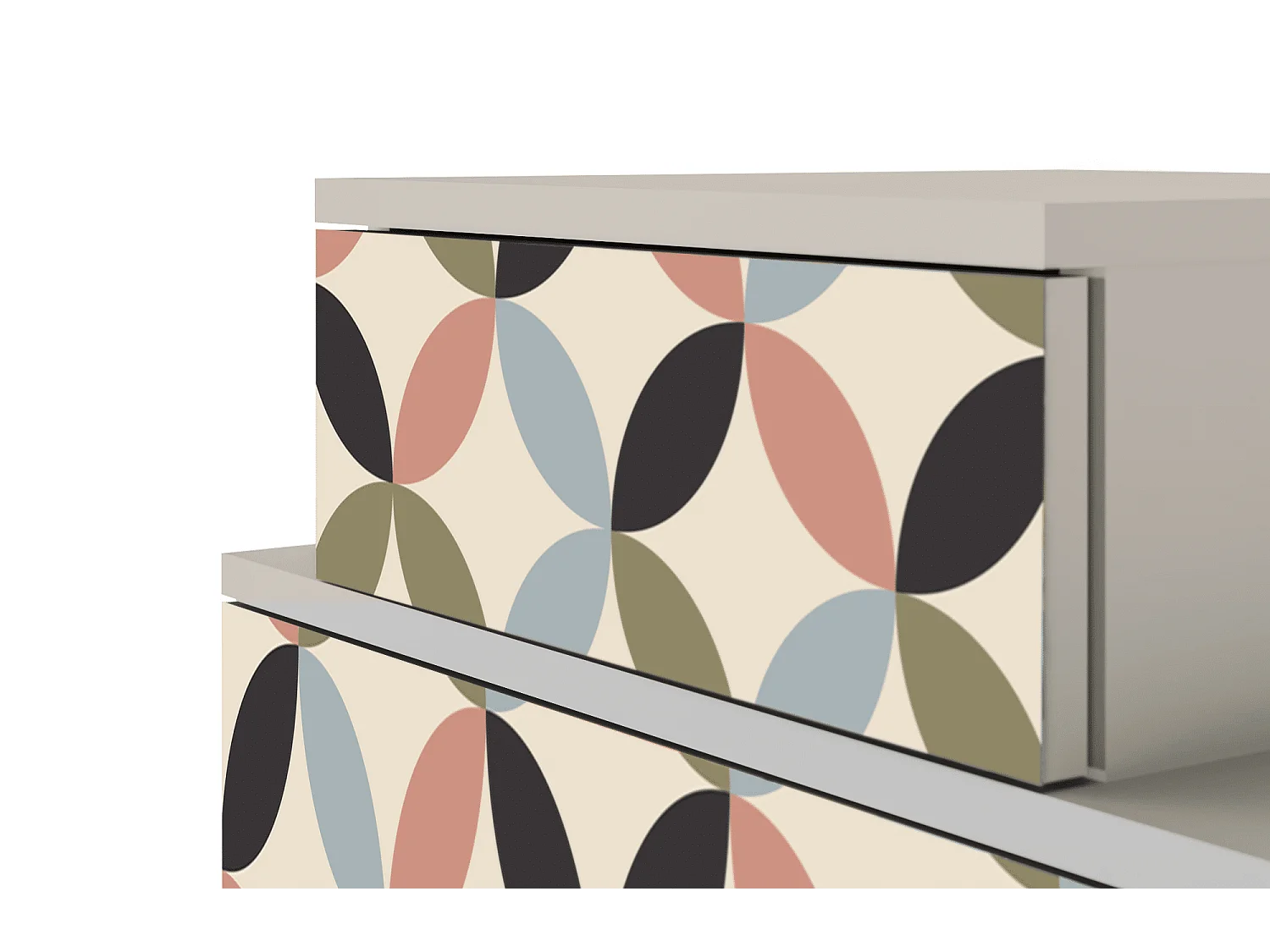 Nachtkastje - 58х58х41 cm - NS1 - Butterfly Effect, Zand