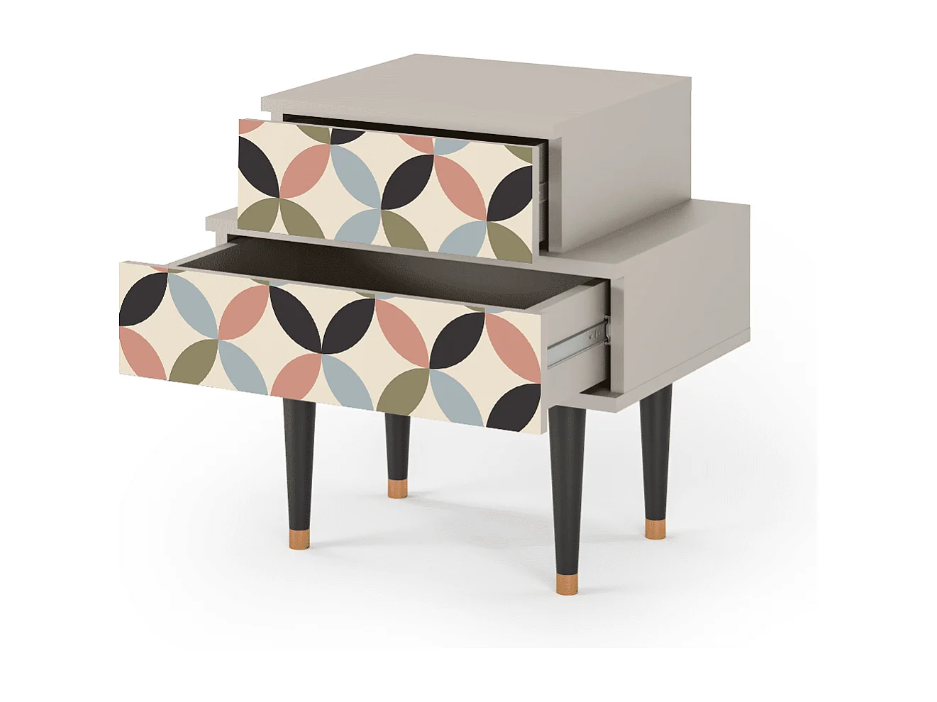 Nachtkastje - 58х58х41 cm - NS1 - Butterfly Effect, Zand